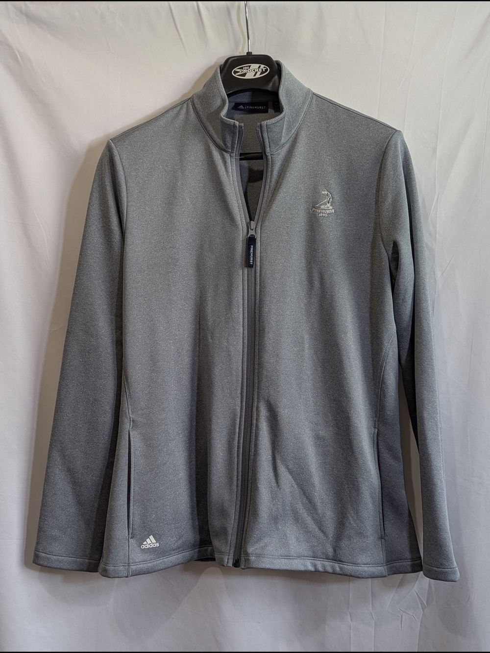 Adidas Golf Pinehurst 1895 Full Zip Jacket XL Gray Performance
